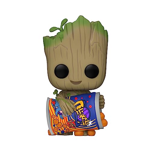 Funko Pop! Marvel: Guardians Of The Galaxy - Groot - 1/6 de Probabilidades de Obtener la Rara Variante Chaseeese Puffs - Groot Shorts - Figura de Vinilo Coleccionable - Idea de Regalo - TV Fans