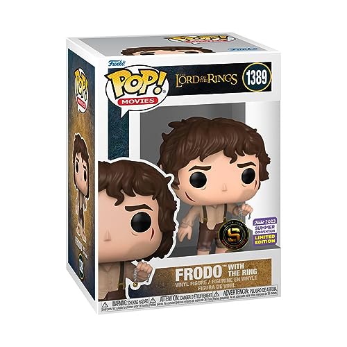 Funko Pop! Movies: El Señor de los Anillos - Frodo con anillo (SDCC'23), figura de vinilo coleccionable - 71739