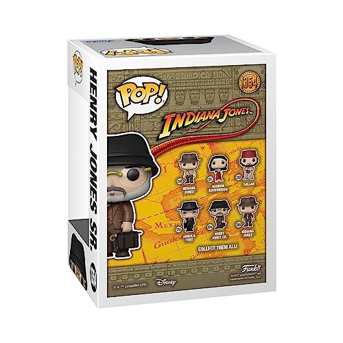 Funko Pop! Movies: Indiana Jones - Henry Jones Sr - Raiders of The Lost Ark - Figura de Vinilo Coleccionable - Idea de Regalo- Mercancia Oficial - Juguetes para Niños y Adultos - Movies Fans