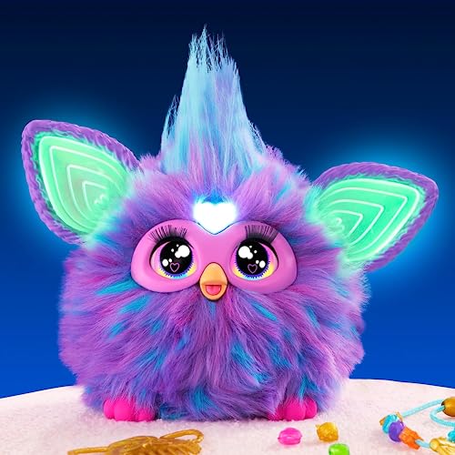 Furby Juguete Interactivo con activación por Voz para niños y niñas a Partir de 6 años, 15 Accesorios de Moda, Juguetes de Peluche electrónicos animatrónicos para niños y niñas
