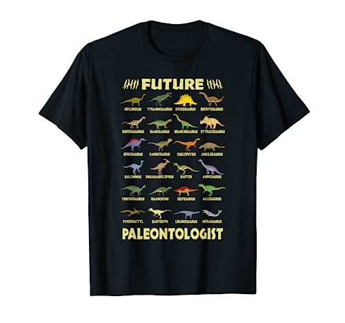 Futuro Paleontólogo Dinosaurio Disfraz Camisas Niños Y Niñas Camiseta