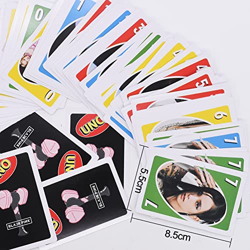 FYDZBSL 2 Pack Black-Pink Juego de Cartas y de Salón, Juego de Mesa con 112 Cartas Apto para 2-10 Jugadores, Juegos de Cartas y de SalóN a Partir de 7 AñOs (B)