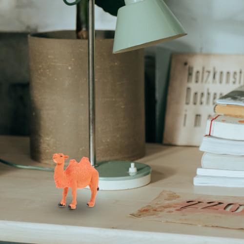 Gadpiparty 4 Figuras De Camello En Miniatura Figura De Camello Modelo Animal Decoración del Hogar Estatua De Animal En Miniatura para Mesa Decoración De Pasteles De Escritorio De
