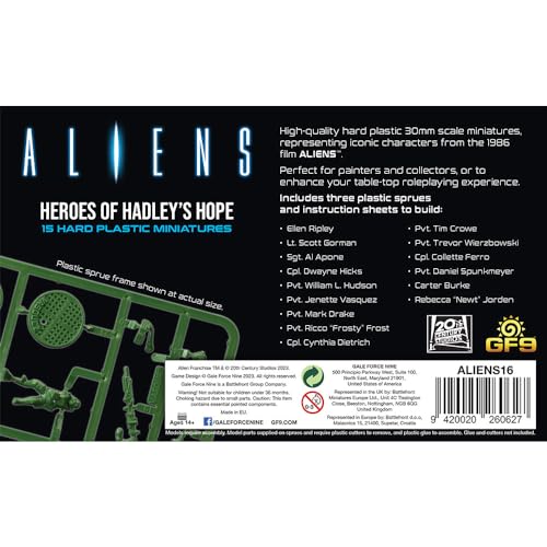 Gale Force Nine - Aliens - Héroes de la esperanza de Hadley
