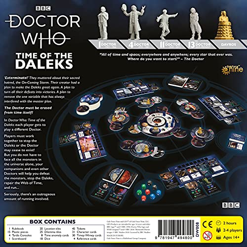 Gale Force Nine Doctor Who: Time of The Daleks - Juego de Mesa (Idioma español no garantizado)