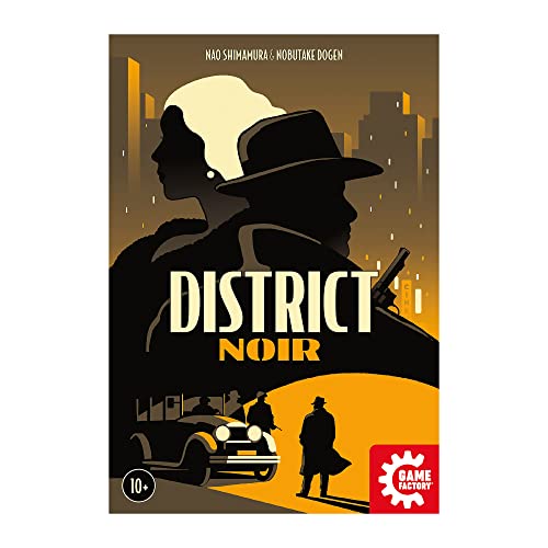 Game Factory 646319, District Noir, Juego Adultos y niños a Partir de 10 años, Duelo de Cartas para 2 Jugadores