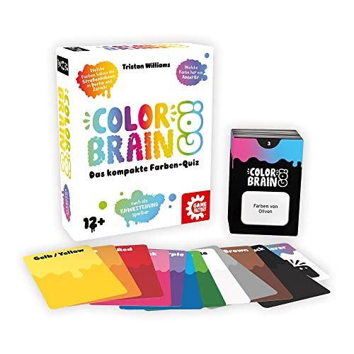 Game Factory Brain Go, el Compacto Concurso de Colores, ampliación, Juego de Preguntas para 2 a 6 Jugadores, a Partir de 12 años (646294)