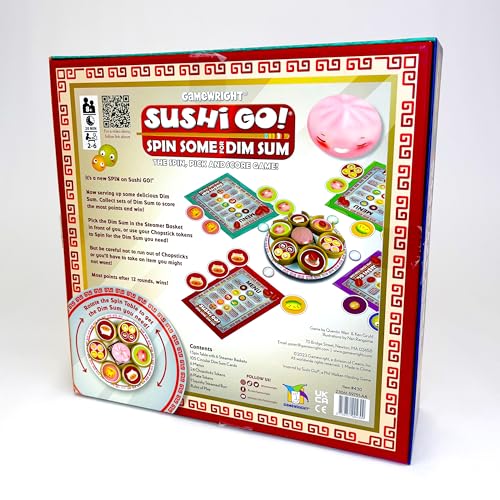 Gamewright | Sushi go! Gira un Poco para Dim Sum | Juego Familiar | A Partir de 8 años | 2-6 Jugadores | Tiempo de Juego de 20 Minutos