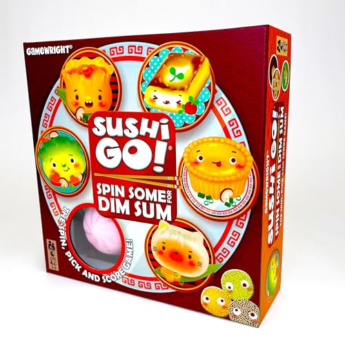 Gamewright | Sushi go! Gira un Poco para Dim Sum | Juego Familiar | A Partir de 8 años | 2-6 Jugadores | Tiempo de Juego de 20 Minutos