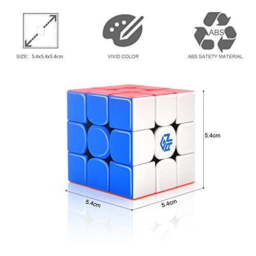 GAN 354 M Speed ​​Cube, 3x3 Cubo Mágico Magnético, Versión Lite, 3x3x3 Ganso 354M v2 Puzzle Cube Juguete Regalo para Niños Adultos Ligero