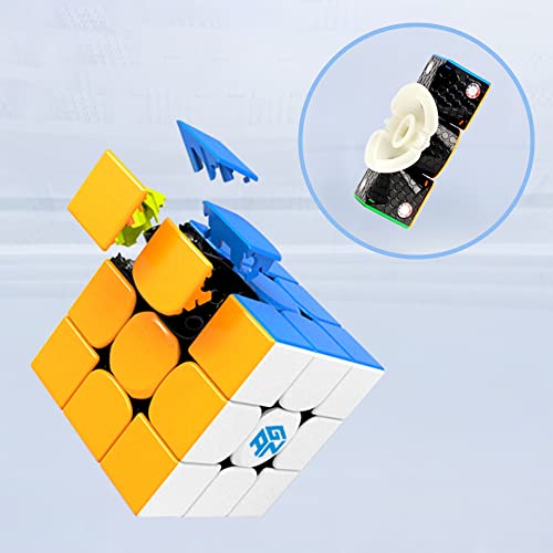 GAN 354 M Speed ​​Cube, 3x3 Cubo Mágico Magnético, Versión Lite, 3x3x3 Ganso 354M v2 Puzzle Cube Juguete Regalo para Niños Adultos Ligero