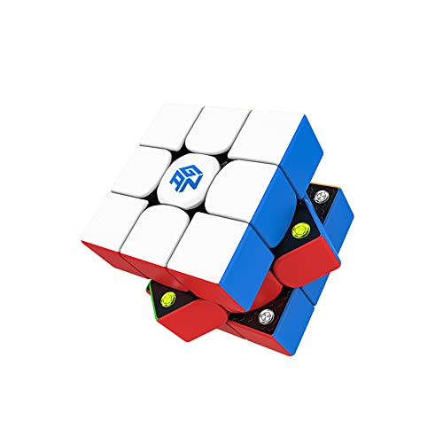 GAN 356 M Speed Cube, 3 x 3 Magnetic Magic Cube, Versión Lite, 3 x 3 Gans 356 M Puzzle Cube Juguete Regalo para Niños Adultos, Ligero