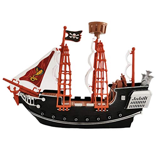 GDZTBS - Modelo de barco pirata, juego imaginario, decoración para el hogar, ideal como regalo para los niños que disfrutan del juego creativo y las aventuras