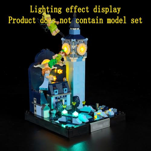 GEAMENT Kit de Luces LED Compatible con Lego Disney Vuelo sobre Londres de Peter Pan y Wendy 43232 (Juego Lego no Incluido)