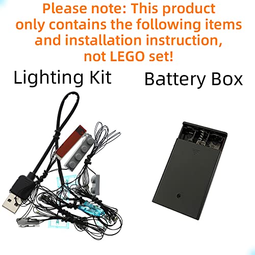 GEAMENT Kit de Luces LED Compatible con Lego Nave Dos Guardiões da Galáxia (The Guardian's Ship) - Conjunto de luz para 76193 (Juego Lego no Incluido)