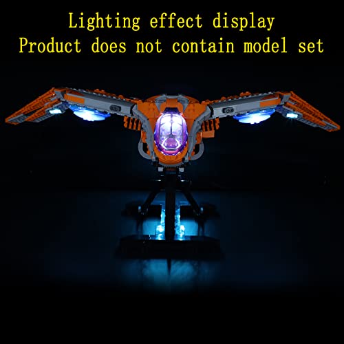GEAMENT Kit de Luces LED Compatible con Lego Nave Dos Guardiões da Galáxia (The Guardian's Ship) - Conjunto de luz para 76193 (Juego Lego no Incluido)