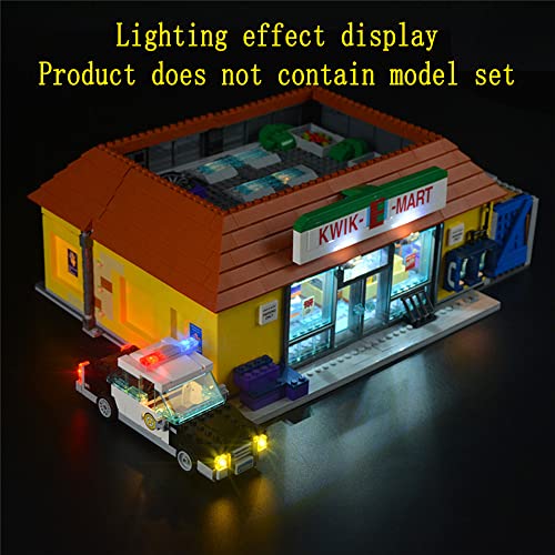 GEAMENT Kit de Luces LED Compatible con Lego Simpsons The Kwik-E-Mart - Conjunto de luz para The Simpsons 71016 (Juego Lego no Incluido)