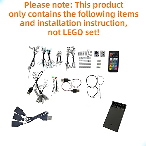 GEAMENT Kit de Luces LED (Control Remoto) Compatible con Lego Destructor Estelar Imperial (Imperial Star Destroyer) - Conjunto de luz para Star Wars 75252 (Juego Lego no Incluido)