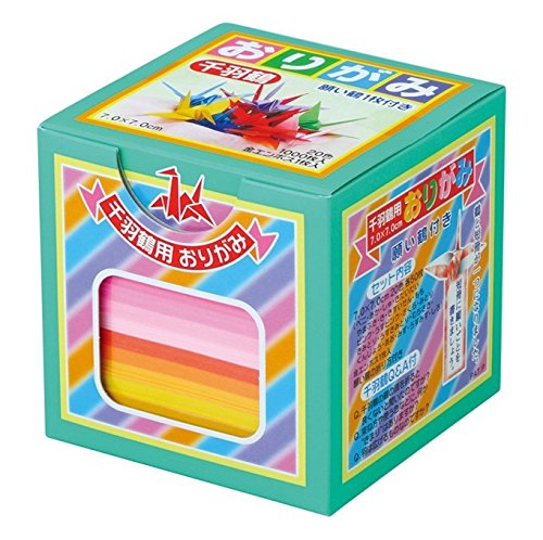 Genérico Papel Origami - Pack de Papel Origami - Senbazuru (1000 grúas) - 20 Colores sólidos Surtidos - 1000 Hojas - 7cm x 7cm