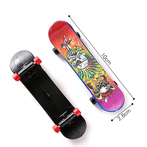 GNAUMORE Finger Mini Skateboard,6 Piezas Mini Skateboard,Mini Diapasón Dedo Patineta,Mini Skates para Dedos,Mini Skate para Jugar con el Dedo,Juegos de Dedos para Niños y Niñas