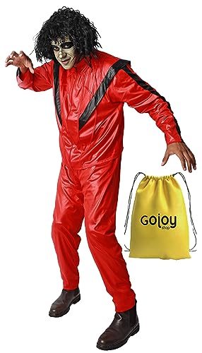 Gojoy shop-Disfraz de Muerto Zombi de Lujo Niños para Carnaval Halloween (Contiene:Chaqueta,Pantalón,Peluca y Mochila de Cuerdas.) (adulto L=170CM-179CM)