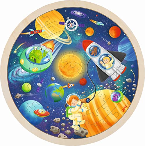 Goki- Puzzle Circular Universo Juegos de Mesa, Multicolor (57365)