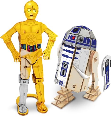 Goliath-C-3PO C-3PO & R2-D2 Wood Worx, Multicolor (928580.006)