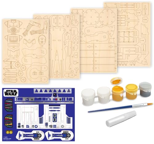 Goliath-C-3PO C-3PO & R2-D2 Wood Worx, Multicolor (928580.006)