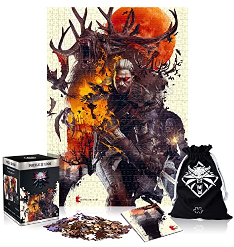 Good Loot The Witcher 3: Wild Hunt Monsters Puzzle | Incluye póster y Bolsa | Videojuego | Puzzle para Adultos y Adolescentes | Regalo para el Jugador | Cumpleaños | 1000 Piezas | 68x48 cm