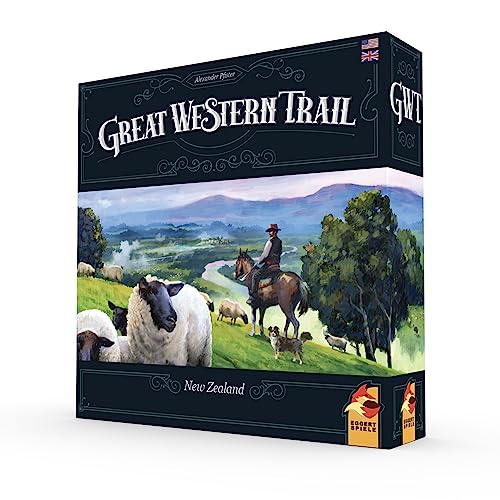 Great Western Trail - Juego de mesa de Nueva Zelanda de segunda edición, juego de estrategia temática de vaquero para niños y adultos, a partir de 12 años, 1-4 jugadores, tiempo de juego de 70 a 150