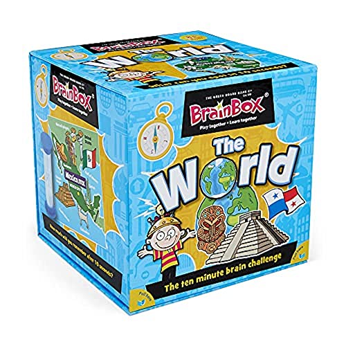 Green Board Games BrainBox The World - Juego de Preguntas sobre el Mundo (en inglés)