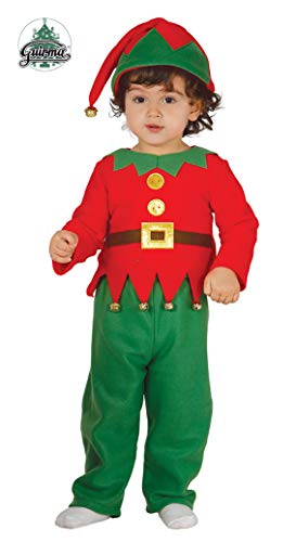 GUIRMA Disfraz clásico elfo de Navidad bebé - 12-18 meses