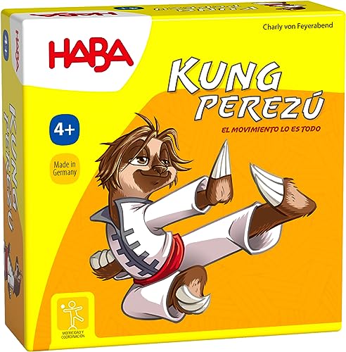 HABA 306585 - Kung Perezú, Juego Infantil de Mesa cooperativo de Movimiento. Más 4 años.