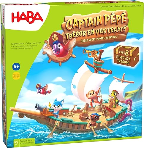 HABA - Capitán Pépé - Juegos de Mesa - Aventura y Tesoro - 7 Años y Más