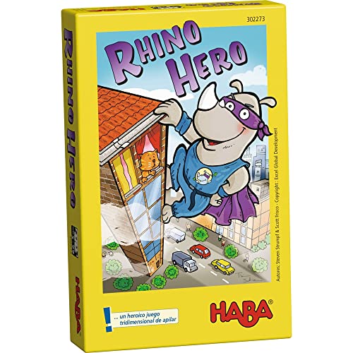 HABA Rhino Hero-ESP (302273) & 305899 - El Frutal, versión Mini, Juego de cooperación, a Partir de 3 años