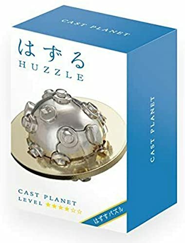 Hanayama and Crux Rompecabezas de Cast Planet – Nivel 4 de 6 – bastante duro – Incluye pegatina Crux