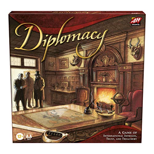 Hasbro Gaming Avalon Hill Diplomacy Cooperative Board Game, Juego de estrategia temática política europea, a partir de 12 años, 2-7 jugadores
