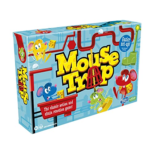 Hasbro Gaming Juego de Mesa de Trampa para Ratones para niños a Partir de 6 años, Juego clásico para niños para 2 a 4 Jugadores, con configuración más fácil Que Las Versiones anteriores