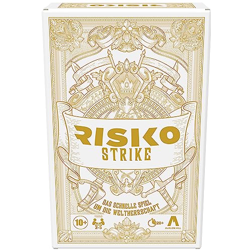 Hasbro Gaming Riesgo Strike Juego de Cartas y Dados, Juego de Cartas estratégicas para 2-5 Jugadores, 20 Minutos, Juego Familiar, Juego de Fiesta