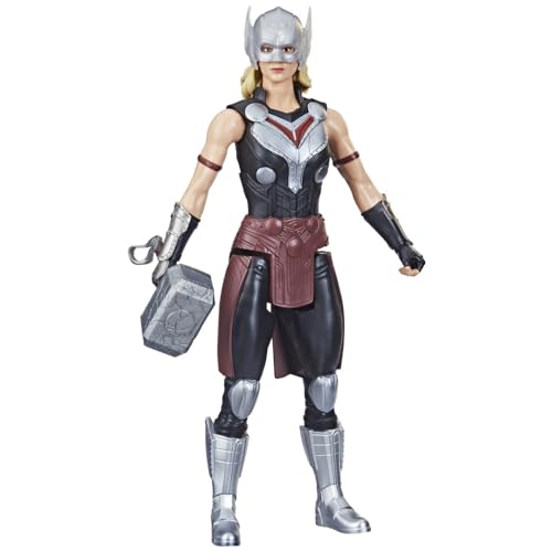Hasbro Marvel Avengers Titan Hero Series Mighty Thor Toy, 30-cm-Scale Thor: Love and Thunder Figure for Children Aged 4 and Up