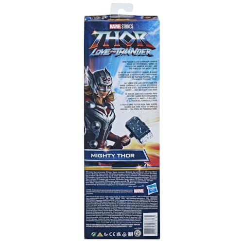 Hasbro Marvel Avengers Titan Hero Series Mighty Thor Toy, 30-cm-Scale Thor: Love and Thunder Figure for Children Aged 4 and Up