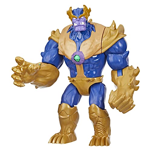Hasbro - Marvel Classic - Avengers Mech Strike - Monster Hunters - Thanos Golpe Monstruoso - Figura Deluxe de 22,5 cm - A Partir de 4 años, F4376