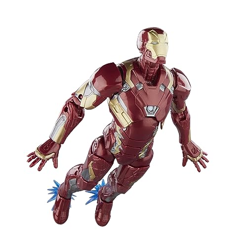 Hasbro Marvel Legends Series, Figura Iron Man Mark 46 de 15 cm de Capitán América: Civil War, Figuras Marvel Legends