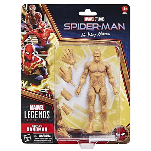 Hasbro Marvel Legends Series - Marvel’s Sandman - Spider-Man: No Way Home - Figura de acción Coleccionable de 15 cm - A Partir de 4 años