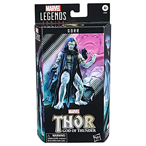Hasbro Marvel Legends Series Thor Comics - Figura de acción de Gorr de 15 cm - Juguete Coleccionable - 2 Accesorios, F3424, Exclusivo en Amazon