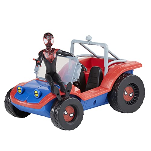Hasbro Marvel - Marvel Spider-Man - Spider-Mobile - Vehículo de 15 cm con Figura de Miles Morales - A Partir de 4 años