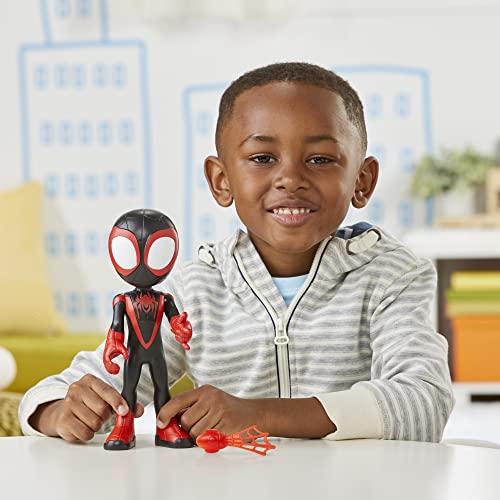 Hasbro Marvel - Marvel - Spidey y su superequipo - Figura Gigante de Miles Morales: Spider-Man - Juguete Preescolar - A Partir de 3 años