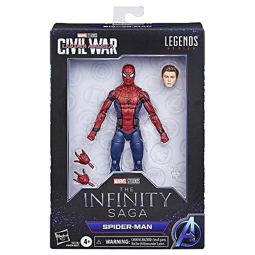 Hasbro Marvel Series, Spider-Man de 15 cm de Capitán América: Civil War, Figuras Marvel Legends (F6518)