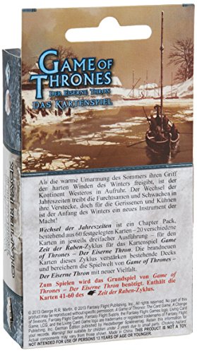 Heidelberger Spieleverlag hei0333 – Juego de Cartas – Game of Thrones – El Hierro: Cambio de Estaciones de Inglaterra, Color Blanco/Azul