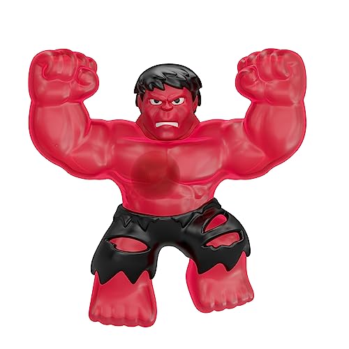 Heroes of Goo Jit Zu Goo Shifters Marvel Stretch Hero Red Smash Hulk. Super Mushy Marvel 10,7 cm figura de juguete Crush The Core! Transforma el color del Goo! Se extiende hasta 3 veces su tamaño